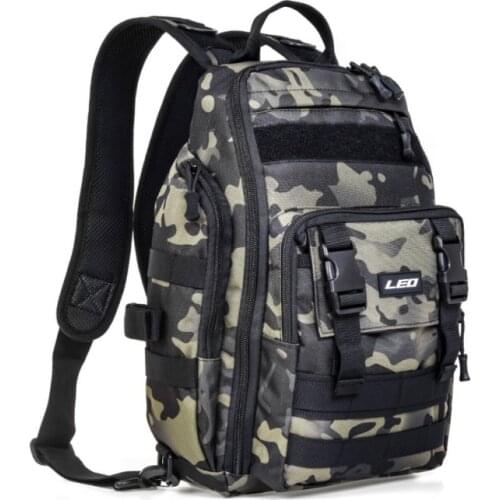 Fishing Tackle Backpack Storage Bag Water-Resistant Fishing Backpack With Rod Holder Gear