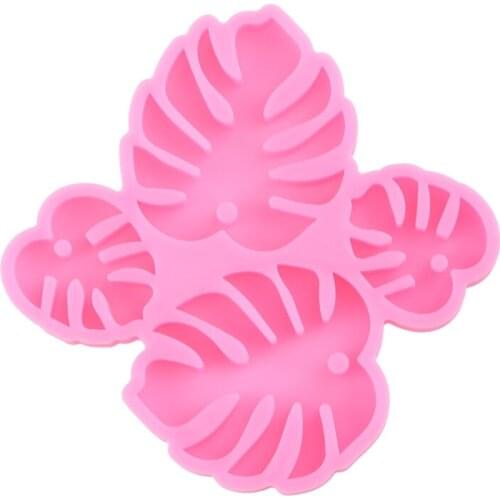 DIY Monstera Leaves Earrings Pendant Silicone Mould Crystal Epoxy Resin Mold Crafts Jewelry Casting Tool