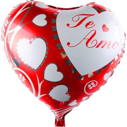 18inch aluminum decorative heart-shaped balloon love Valentine birthday party balloon toy