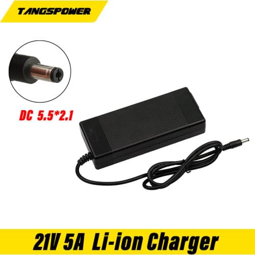 21V 5A 5 Series Lithium Battery Charger 100-240V 21V5A Lithium Battery Charger with LED Light Shows Charge Status