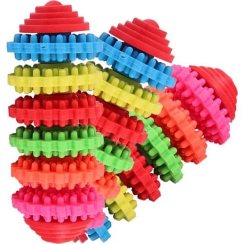 Gear Wheel Dog Chew Toy TPR Non Toxic Molar Tooth cleaning Pet Toys Dog Accessories Interaction Prevent Boredom Dogs Toys