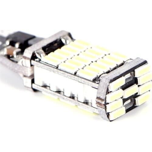 1PCS T15 W16W 45 SMD 4014 Error Free LED Car Reverse Back Light Bulbs 6000K White (L*W):4cm*1cm