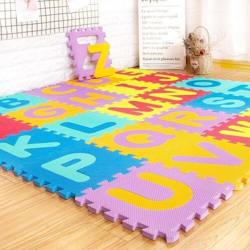 10pcs/set 30*30cm Number Animal Word Pattern Baby Play Mat Puzzle Toys Kids Children Eva Foam Yoga Crawling Mats Floor Tapete