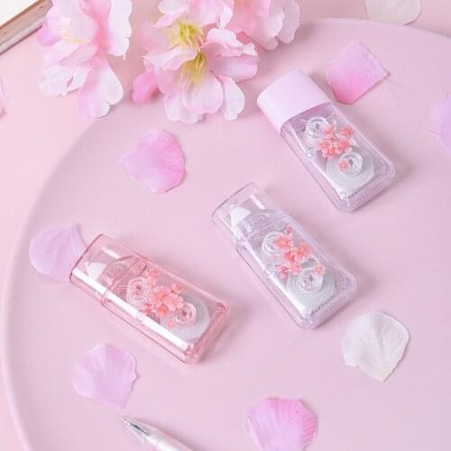 24 pcs/lot Kawaii Transparent Cherry 5M Correction Tape Cute Tapes Promotional Stationery gift School Office Supplies
