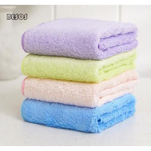 4PC Bamboo Fiber Towel Small Square Towel Face Wash Female Private Parts Household Children Soft Bamboo Swabs Wipe Summer B0089M