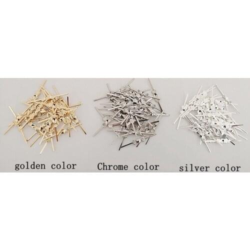 Crystal lighting accessories gold copper bow buckle DIY pearl curtain metal striangle bar connector