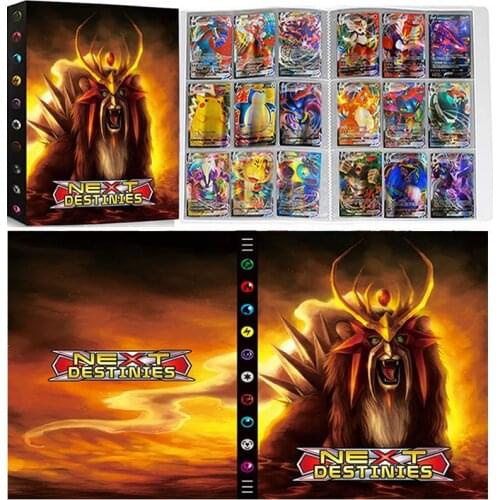 432 card 9 Pocket Album Pokemon Book Cartoon Pokémon Collection Loaded List Playing Game Binder Holder Map Folder Kids Toy Gifts