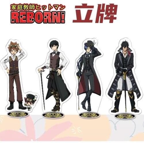 Anime Hitman Reborn Acrylic Stand Figure Rokudou Mukuro Yamamoto Ranbo Creativity Desktop Standing Plate Model Toy Gifts