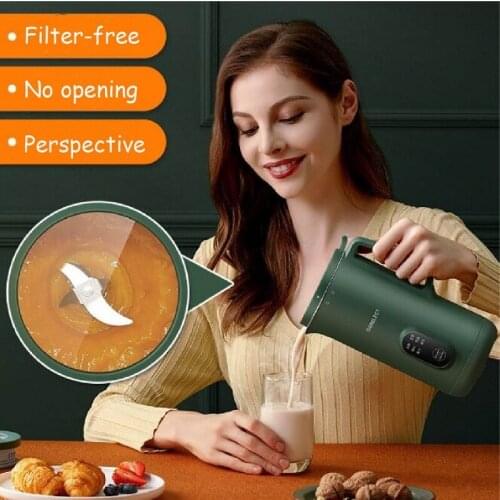 220V Automatic Soymilk Machine Stainless Steel Strong Wall-Breaking Cooking Machine Intelligent Filtering-Free Heating Juicer