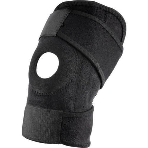 Knee Sleeve Keep Warm Adjusstable Black Knee Compression Sleeve Support for Football