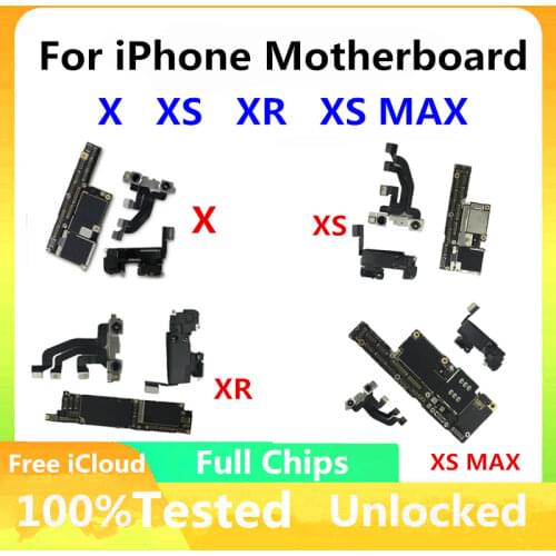 Factory Unlock For iPhone X XS XR XS MAX 11 Motherboard Unlocked,Original Logic Board IOS System Free iCloud Full Chips