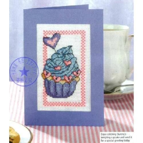 FREE Shipping popular Full Set cross stitch birthday card LOVE Heart, Birthday Valentines Gift Card