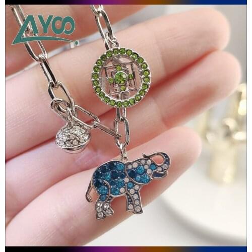 Fashion Jewelry SWA Charm Mysterious Element Lucky Elephant Bracelet Womens Jewelry Valentines Day Bracelet Romantic Gift