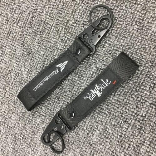 NEW Motorcycle quality Embroidery Strap Key Ring Keyring For Yamaha Motocross Universal Key Chain Keychain