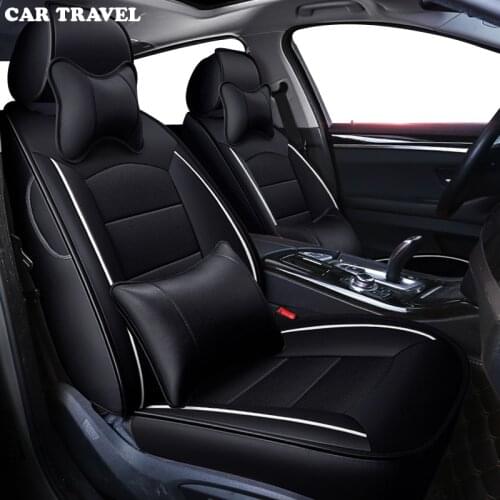 CAR TRAVEL custom real leather car seat covers for Volkswagen vw UP scirocco R36 Multivan Caravelle Sharan Variant GOLF Passat