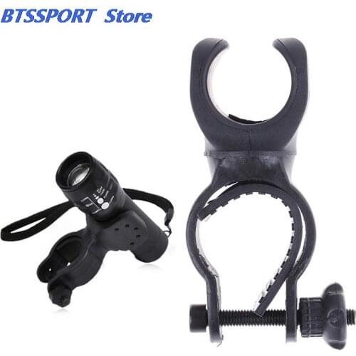 1 PC 360 Degree Rotation Bicycle Headlight Holder Flashlight Rack MTB Road Bike Cycling Bike Front Light Mount Bracket Clip