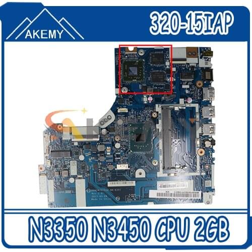 For Lenovo 320-15IAP notebook motherboard DG424 DG524 NM-B301 with N3350 N3450 CPU 2GB GPU DD3L tested 100% work Mainboard