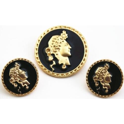 DUOSHENG Women's Gold Earrings