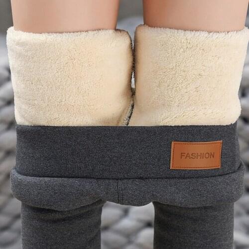 Lamb Cashmere Super Thick Warm Leggings Girl Sport Women Fitness High Waist Push Up Winter Leggings Pencil Pants Pantalon Mujer