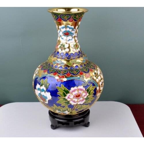 Chinese characteristics cloisonne old copper tires handmade silk big belly bottle fragrance bottle