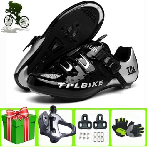 Mens Professional Athletic Bicycle Shoes MTB Self Locking Road Bike Shoes Mountain Non Slip Women Cycling Sneakers Women