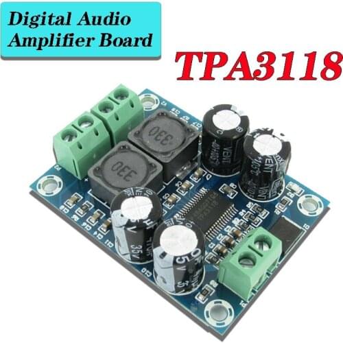 Mini TPA3118 Digital Audio Amplifier Board Mono Class D Audio Board 60W DC10-24V