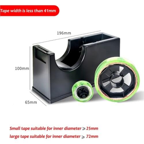 Desktop Tape Dispenser - Non-Skid Base - Weighted Tape Roll Dispenser - Perfect for Office Home School