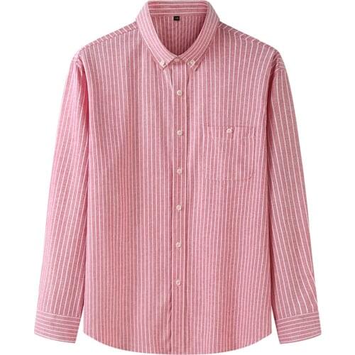 New Men Shirts 2021 Spring Autumn High Quality Cotton Plus Size 10XL Long Sleeve Shirts For Men Casual Shirts Male Dress Shirts