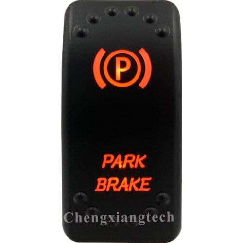 Orange Led Light - Car Boat Caravan Marine Rocker Switch- Laser Eatched- Park Brake - for Carling ARB NARVA 4X4 -Waterproof