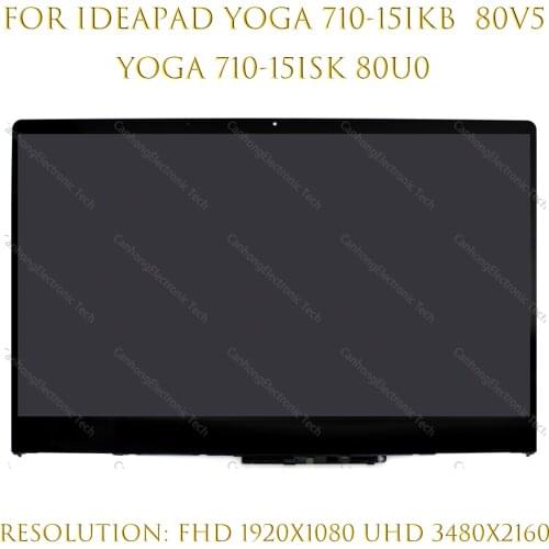 Original 15.6" FHD 1920*1080 LCD LED Touch Screen Assembly For Lenovo 710-15IKB 80V5 710-15ISK 80U0 5D10M14145