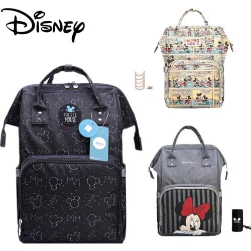 Disney Mummy Usb Diaper Bag Backpack Maternity Baby Backpack Nappy Bag Mummy Bag Multifunction Large Capacity Stroller Bag New