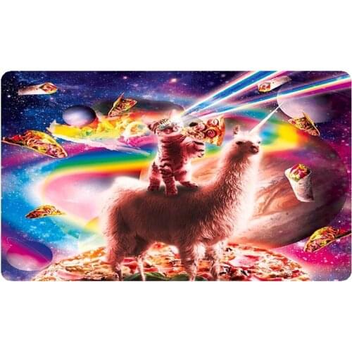 Vintage Pizza Cat Door mat Funny Star burger cushion cover Doormat Square Gaming Game Gifts Dad Kid