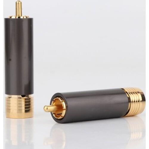 YTER 4pcs R1713 High Performance Audio RCA Connectors Nakamichi RCA connector plug