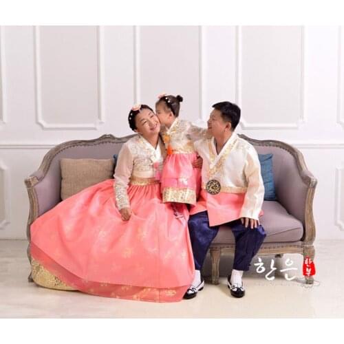 South Korea Imported Fabric / Wedding Family Suit Hanbok / Couple Hanbok / National Costume
