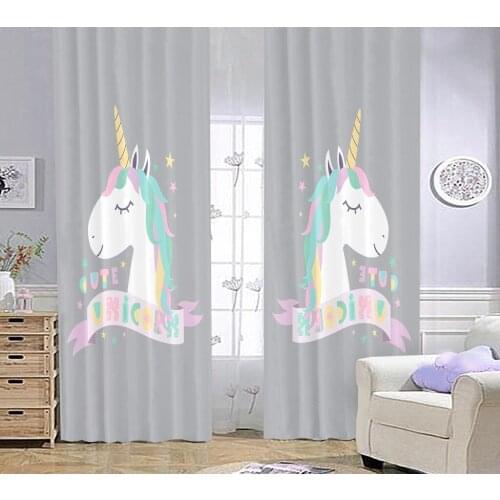 Unicorn Bİ49 Children 'S Room Backdrop Curtain 70*200 cm baby girl childrens young room curtain backdrop horse unicorn single wing fiyattir