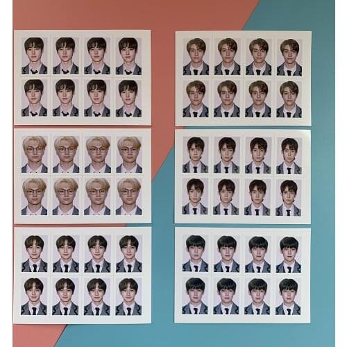 1pcs Kpop ENHYPEN 1 inch ID Cards Photocards 2021 SEASONS GREETINGS