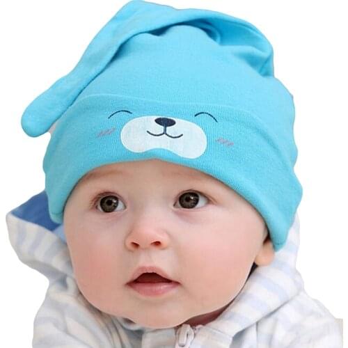 1pc/ Lot New Baby Hat Baby Knitting Beanies Child Sleep Hat Toddler Cap Kids Newborn Clothing Accessories Hat