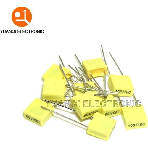 100pcs Polypropylene Safety Plastic Film 100V 1nF ~ 470nF 100nf 220nf 10nf 47nf 22nf 1nf 0.47uf 0.1uf Correction capacitor
