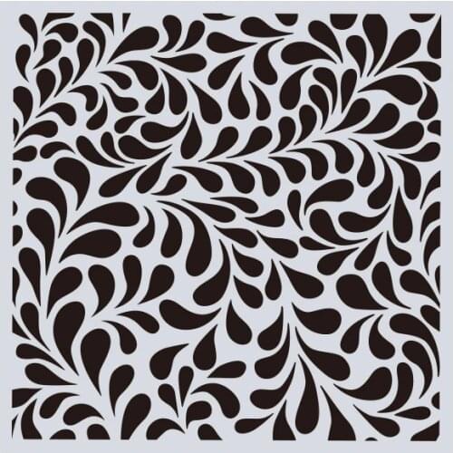 15*15 Water drop Layering Stencils Drawing Spray stencil DIY Scrapbook photo album Decorative Embossing DIY Card Crafts