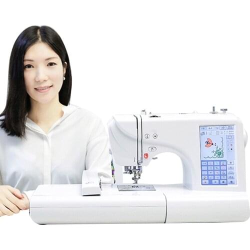 Home computer automatic embroidery and sewing machine