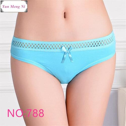 Free shipping 5pcs/lot Hot Selling Cotton womens briefs sexy low-waist panties Ladies briefs Ladies Cotton Briefs underwear