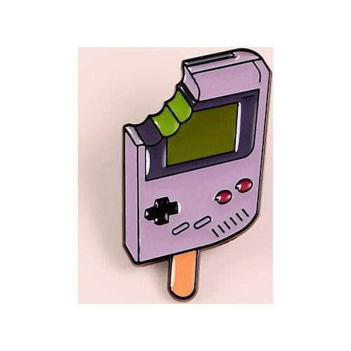 Popsicle Game Console Brooch For Backpacks Pin Bag Shirt Collar Pins Broche for Women Badge Pines Brooches Jewelry Accessories