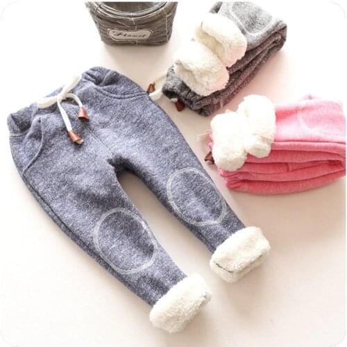 ExactlyFZ Spring Toddler Girl Pants Elastic Solid Casual Kids Trousers Girl Autumn & winter Children Baby Pants