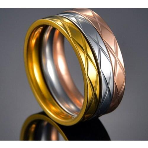 3pcs/Set Stainless Steel Promise Wedding Band Ring Engagement for Women Men Couple Rings Lovers Jewelry Alliance Bijoux