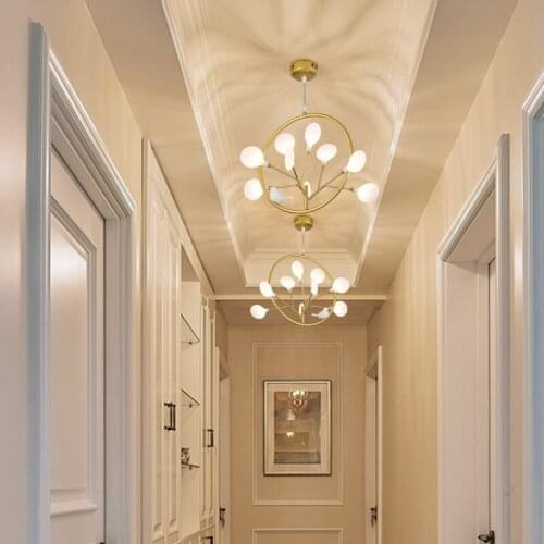 Chandelier dining room lamp three head lamp single head Zen bed head bedroom designer birdcage lamp decoration lamp