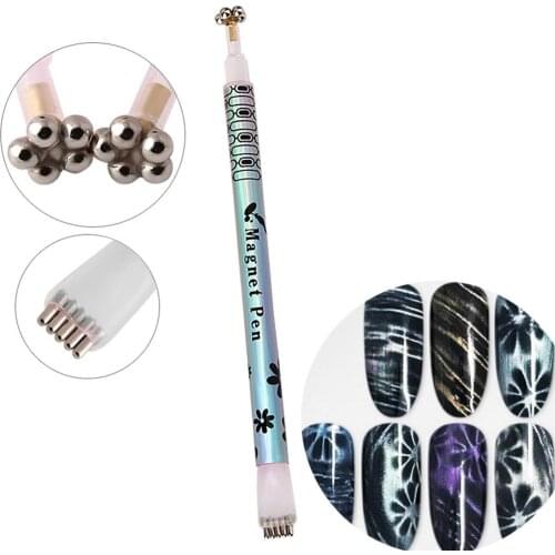 Nail Polish Magnetic Stick 3D Effect Magnet Board UV Gel Manicure Tool Use with eye gel polish or eye nail polish