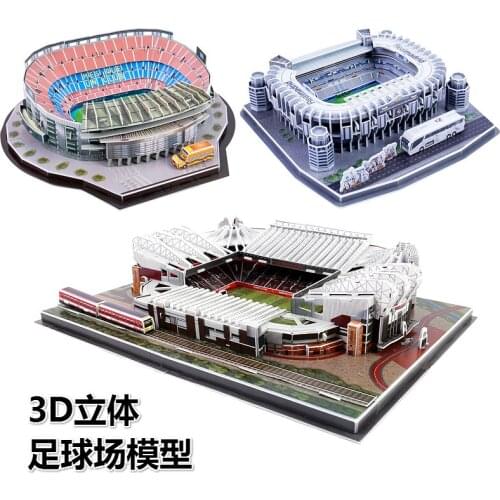 Football stadium model birthday gift souvenir Barca Camp Nou Real Madrid Bernabeu decorations