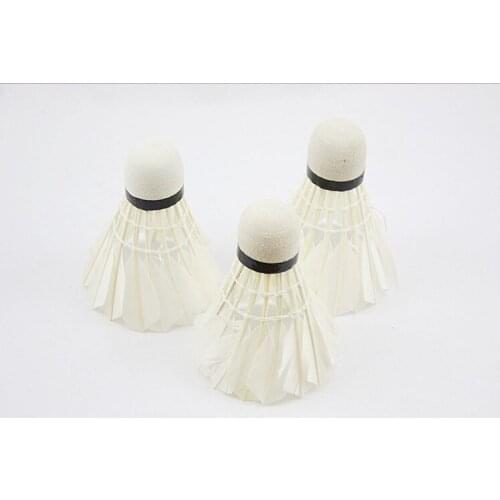 Duck feather ball Beginner exercise badminton shuttlecock 12pcs/barrel