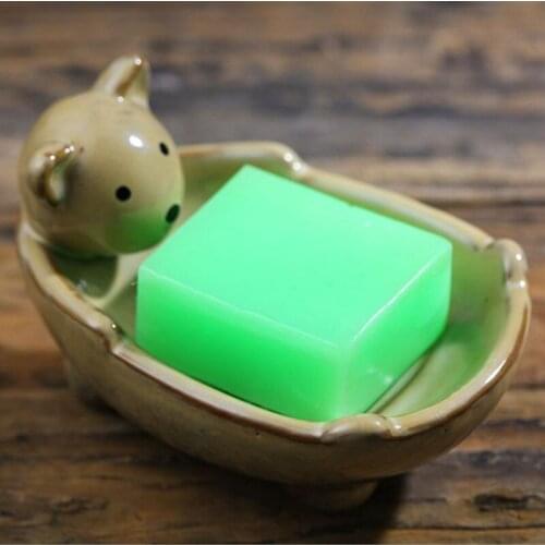 Bathroom Soap Dishes Creative Bear Cow Sheep Frog Soap Holder Stand Box Home Decoration Sleeve Box for Soap Jabonera Base