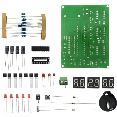 10pcs DIY Kits AT89C2051 Electronic Clock Digital Tube LED Display Suite Electronic Module Parts and Components DC 9V - 12V